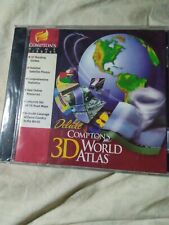 Deluxe COMPTON'S 3D WORLD ATLAS Windows 95 NEW Sealed picture