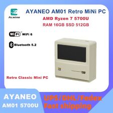 AYANEO AM01 AMD Ryzen 7 5700U gaming office Retro Classic mini pc 16G 512G dp pc picture