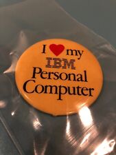 I love my IBM PC Personal Computer Pinback Badge Metal Button vintage retro picture