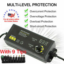 Universal 2.5A 60W 3-24V Adjustable DC Power Supply Adapter Volt Display 8 Plugs picture