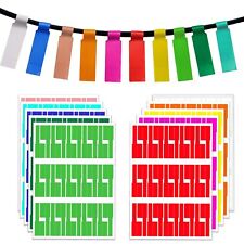 300 Cable Labels 10 Colors Waterproof Cable Tags Wire Labels Cable Management... picture