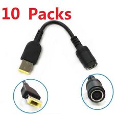 10 x 7.9*5.5mm Round Jack to Male Square USB DC Power Cables For Lenovo ThinkPad picture