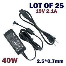 Lot of 25 Original 40W Asus AC Adapter Power Supply 19V 2.1A 2.5*0.7mm w/Cord picture