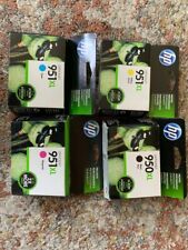 Set of 4 HP Office Jet Pro cartridges for hp printers, new in boxes.  picture