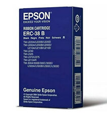 Genuine Epson ERC-38B Ribbon Cartridge Black - 3/6/10 pK option, See Description picture