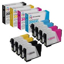 LD 8pk Reman Cartridges for Epson 200 Ink T200XL 200XL XP-200 XP-300 Black Color picture