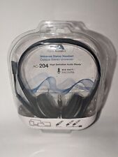 Cyber Acoustics Universal Stereo Headset Headphone With Microphone High Def NEW picture