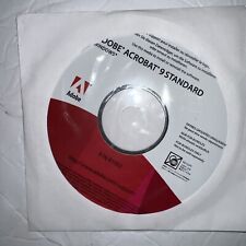 Adobe Acrobat 9 Standard CD With Key/Serial Number ~ Near Mint picture