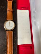 Vintage Apple Computer Wrist watch Quartz Leather Band Box Unused picture