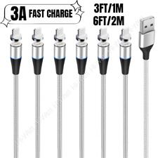 3/6 Pack Magnetic Fast Charger Cable USB Data Cord for iPhone 14 13 12 11 XR Lot picture