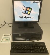VINTAGE Windows 95 Desktop Pentium 4 1.4GHz 128MB 16GB CF Floppy LCD Keyboard picture
