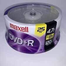 Maxell DVD+R Discs 4.7GB 8x Spindle Silver 25 Pack Blank DVD R -  picture