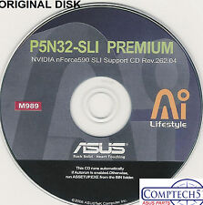 ASUS GENUINE VINTAGE ORIGINAL DISK FOR P5N32-SLi PREMIUM WiFi MotherbDisk M989 picture