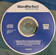 Word Perfect Productivity Pack 0CD940 CD Disc COA Install picture