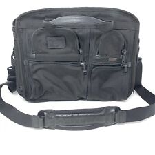 TUMI Alpha T-Pass 26145DH Travel Bag expandable Laptop Brief Luggage Black Nylon picture