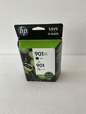 Genuine Factory Sealed HP 901XL Black 901 Ink Cartridges dated 2017/12 picture
