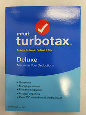 NEW FACTORY SEALED INTUIT TURBOTAX DELUXE 2018 picture