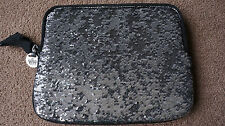 AUTH JUICY COUTURE SEQUIN iPad CASE SLEEVE SILVER TONE METALLIC NWOT picture