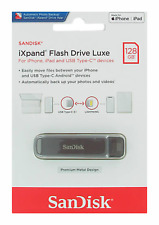 SanDisk 64GB 128GB 256GB iXpand Flash Drive Luxe SDIX70N iPhone iPad Type-C Lot picture