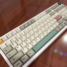 Custom milky yellow creamy 96% keyboard with retro xda keycaps picture