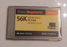 3COM MEGAHERTZ 56K WINMODEM PC LAPTOP NETWORK CARD W/ XJACK CONNECTOR 3CXM356 picture