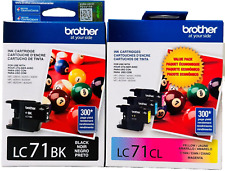 New Genuine Brother LC71 Black Color 4PK Ink Cartridges MFC-J280W, MFC-J425W picture