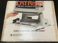 CRT Riser Vintage Monitor Swivel Stand Unopened 80’s 90’s Computer Tilt Rotate picture