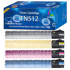 TN-512 Toner Cartridge Sets CMYK for Konica Minolta BizHub C454 C454e C554 C554e picture