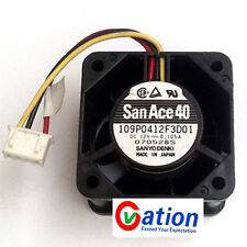 For Sanyo Denki Fan Brushless Fine Ace 109P0412F3D01 40x40x28mm DC 12V MM-043 picture