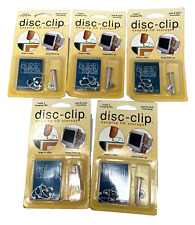 Lot of 5 pk Vintage Disc-Clip Peel & Stick Mounting Hanging CD Storage USA Made picture
