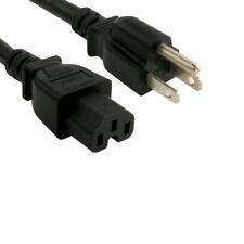 3-15FT AC Power Cord Cable NEMA 5-15P To C15 for Cisco HP Network kettle griddle picture