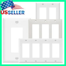 Decora Wall Plate 1 2 3 4 Gang Blank Decorative Outlet Cover Faceplate White LOT picture