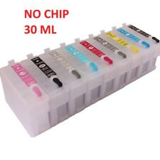 NO CHIP...9 Empty Refillable Ink Cartridge T760 For  P600   30ml picture