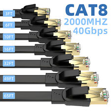Cat 6/Cat 8 Ethernet RJ45 Cable Super Speed 40Gbps Patch LAN Network Gold Plated picture