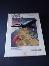 Microsoft Flight Simulator 4.0 1989 PC 5.25 Floppy Disk In Box Vintage Computer  picture
