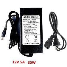 12V 5A 5 AMP 60W DC Power Supply Adapter Charger For Home Ceiling Speaker Car picture