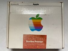 EMPTY BOX Vtg 80s Apple II Computer Scribe Printer Accessory Kit Papers Original picture