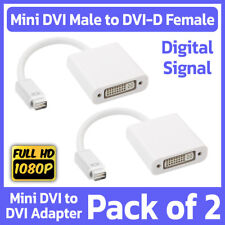 2 Pack Mini DVI to DVI-D Adapter Video Cable Connector Converter MacBook iMac picture