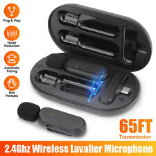 Mini Wireless Lavalier Microphone Audio Video Recording for Android iPhone 65FT picture