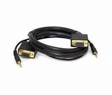 Monoprice (556) 3Ft. SVGA & 3.5mm Stereo Audio Male-Male PC Video Cable - QTY 19 picture