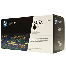 Genuine HP 507A Black Toner Cartridges Black Box CE400A OPEN BOX SEALED BAG picture