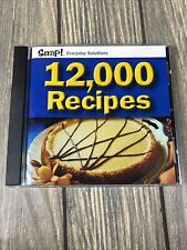 Snap Everyday Solutions 12000 Recipes Computer Disc PC Software 2001 picture
