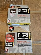 2 Vintage Iomega Ditto 10733 - 3.75 GB Compressed Single Cartridge #1235. NEW picture