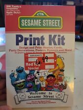 Sesame Street Print Kit IBM, Tandy, Apple II. SEALED  1988 picture