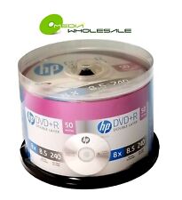 50 HP 8X Blank DVD+R DL Dual Double Layer 8.5GB Logo Branded Media Disc  REAL HP picture