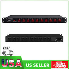 UltraPoE 1U Rack PDU Power Strip 15 A 10 Outlet Surge Protector，10 Front Switch picture