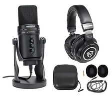 SAMSON G-Track Pro Studio USB Condenser Microphone Mic + Interface + Headphones picture