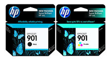 GENUINE NEW HP 901 (CC653AN/CC656AN) Black Color Ink Cartridge 2-Pack picture