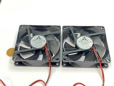 2 x Computer fan 8020 GDStime 8cm 80mm DC 12v Brushless Cooling 2pin Blower picture