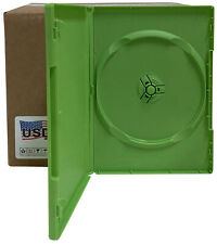 USDISC DVD Cases Standard 14mm Premium, Single 1 Disc (Green) Lot picture